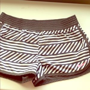 Reversible Nike running shorts striped